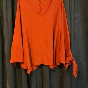 Women's Orange Blouse